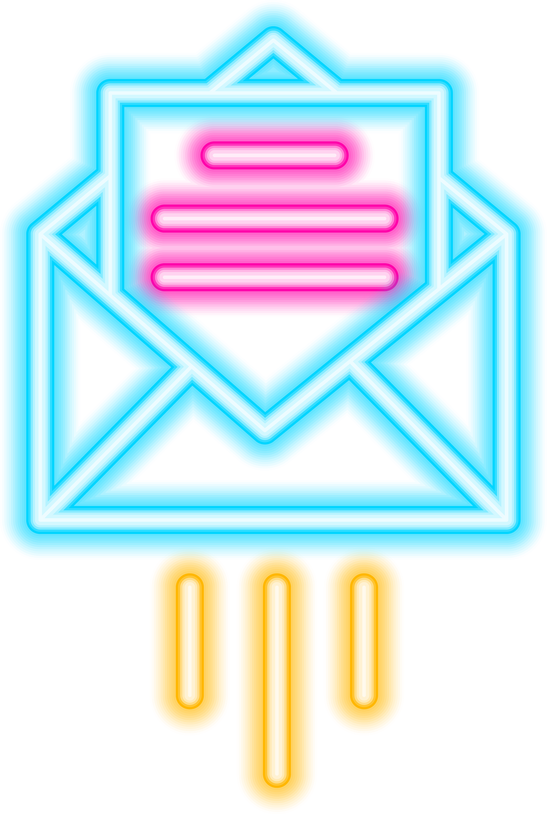 mail neon icon